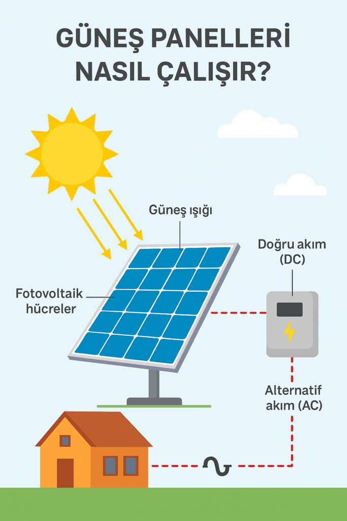 güneş panelleri nasıl çalışır