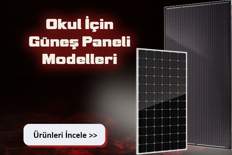 okul için güneş paneli modelleri