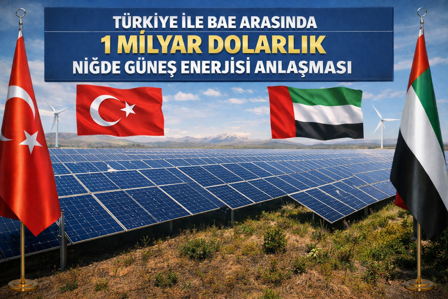 Niğde’de Enerji Devrimi: BAE ile 1 Milyar Dolarlık Güneş Hamlesi
